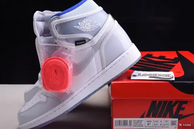 Cheap TBK 1 High Air White CK6637-104 Blue Zoom Jordan Racer Retro 0624